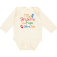 thumbnail image 3 of Inktastic Grandma and Papa Love Me Boys or Girls Long Sleeve Baby Bodysuit, 3 of 5