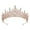 Rose Gold, variant on Tiara Queen Crown Shiny Rhinestone Decor Symmetric Bride Princess Style Stainless Anti-slip Stainless High-end Luxurious Prom Banquet Party Photo Prop Crown