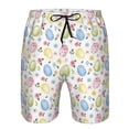 thumbnail image 4 of Kdxio Easter Egg3 Pattern Mens Casual Shorts - Drawstring Summer Beach Sports Shorts for Men, 4 of 9