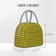 thumbnail image 2 of Balery Yellow Checkered Plaid Bolsa de Almuerzo para Mujeres, Caja de Almuerzo, Bolsa de Almuerzo Pequeña Impermeable, Tote de Almuerzo Reutilizable con Gran Capacidad, 2 of 6