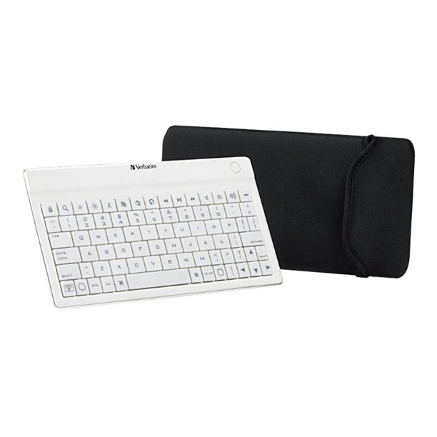 Verbatim UltraSlim Bluetooth Wireless Mobile Keyboard Bluetooth English white Walmart
