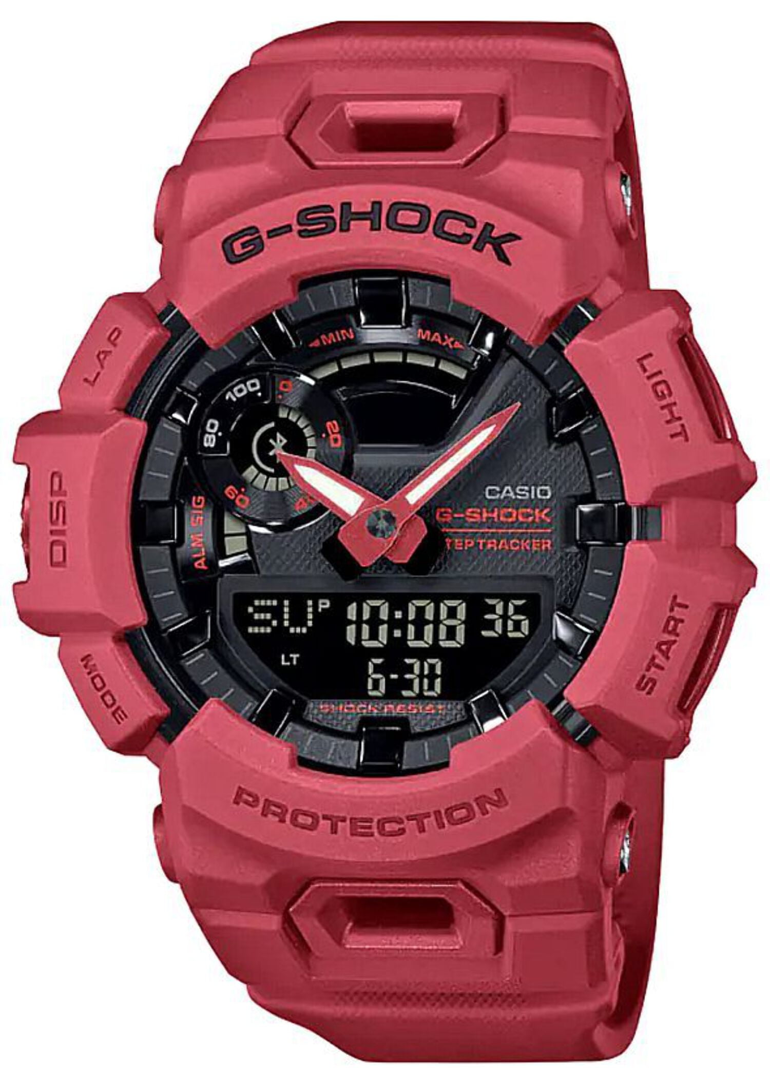 Casio G Shock Men's Watch, Red Resin, Tide Graph, G7900A-4D