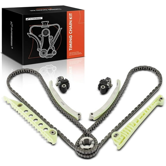 A-Premium 9PCS Engine Timing Chain Kit W/Sprocket & Tensioner & Guide Compatible with Ford & Mercury - F-150 2009-2010, Explorer, Explorer Sport Trac, Mustang, E-150, E-250, Mountaineer - V8 4.6L