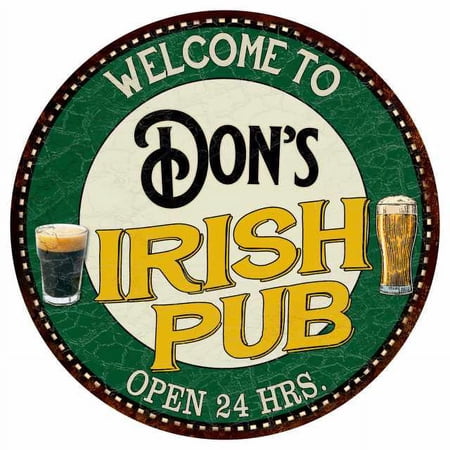 Don s Irish Pub 12 Round Metal Sign Kitchen Bar Wall Décor 200120036008