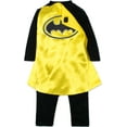 thumbnail image 2 of DC Comics Batman Justice League Boys Dress-Up Costume for Toddler with Cape, 4T, 2 of 5