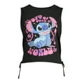 thumbnail image 5 of Stitch Juniors Women's Side Tie Knit Tank Top, 5 of 5