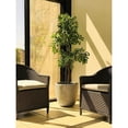 thumbnail image 5 of Kante  Lightweight Durable Modern Round Outdoor Planter, 17 Inch Tall, Weathered Concrete, 5 of 5