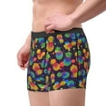 thumbnail image 3 of Wukai Colorful Pineapples1 Print Men’s Underwear Breathable Boxer Briefs,&nbsp;Moisture Wicking & Breathable-Medium, 3 of 7