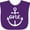 Purple, variant on Inktastic 1st Birthday Anchor Nautical Boys or Girls Baby Bib