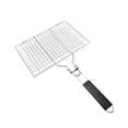 thumbnail image 2 of NWOKYZGH Stainless Steel Fish Grill Basket for Outdoor BBQ, Heavy Duty Lockable Grilling Rack for Fish Vegetables Steak Veggies Shrimp Meat, Portable Campfire Cooking Mesh Grate Tool, 2 of 6
