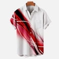 thumbnail image 2 of LYXSSBYX Mens Shirts Short Sleeve Button down Men Casual Fashion Turn-down Collar Hawaiian Printing Short Sleeve Have Pockets Cardigan Button Shirt Tops Blouse, 2 of 5