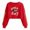 Shirts-30Red, variant on Gamivast Crewneck Sweatshirts Women Game Day Embroidered Football Look Crew Neck Long Sleeve Cropped Sweatshirts Pullover Tops Athletic Daily Wear