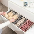 thumbnail image 4 of Drawer Organizer Clothes - Foldable Underwear Organizer and Sock Organizer Household Foldable Mesh Underwear Storage Box Bra And Panties Fabric Drawer Organizer Clearance, 4 of 7