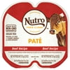 NUTRO Grain Free Natural Wet Cat Food Paté Beef Recipe, (1) 2.64 oz. PERFECT PORTIONS Twin-Pack Tray