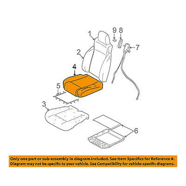 Jeep CHRYSLER OEM 0304 Wrangler Front SeatCushion Bottom Cover Left