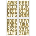 thumbnail image 2 of SEI 2-inch Varsity Glitter Iron-on Heat Transfer Letters, Gold, 2 of 4