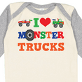 thumbnail image 4 of Inktastic I Love Trucks Boys or Girls Long Sleeve Baby Bodysuit, 4 of 5