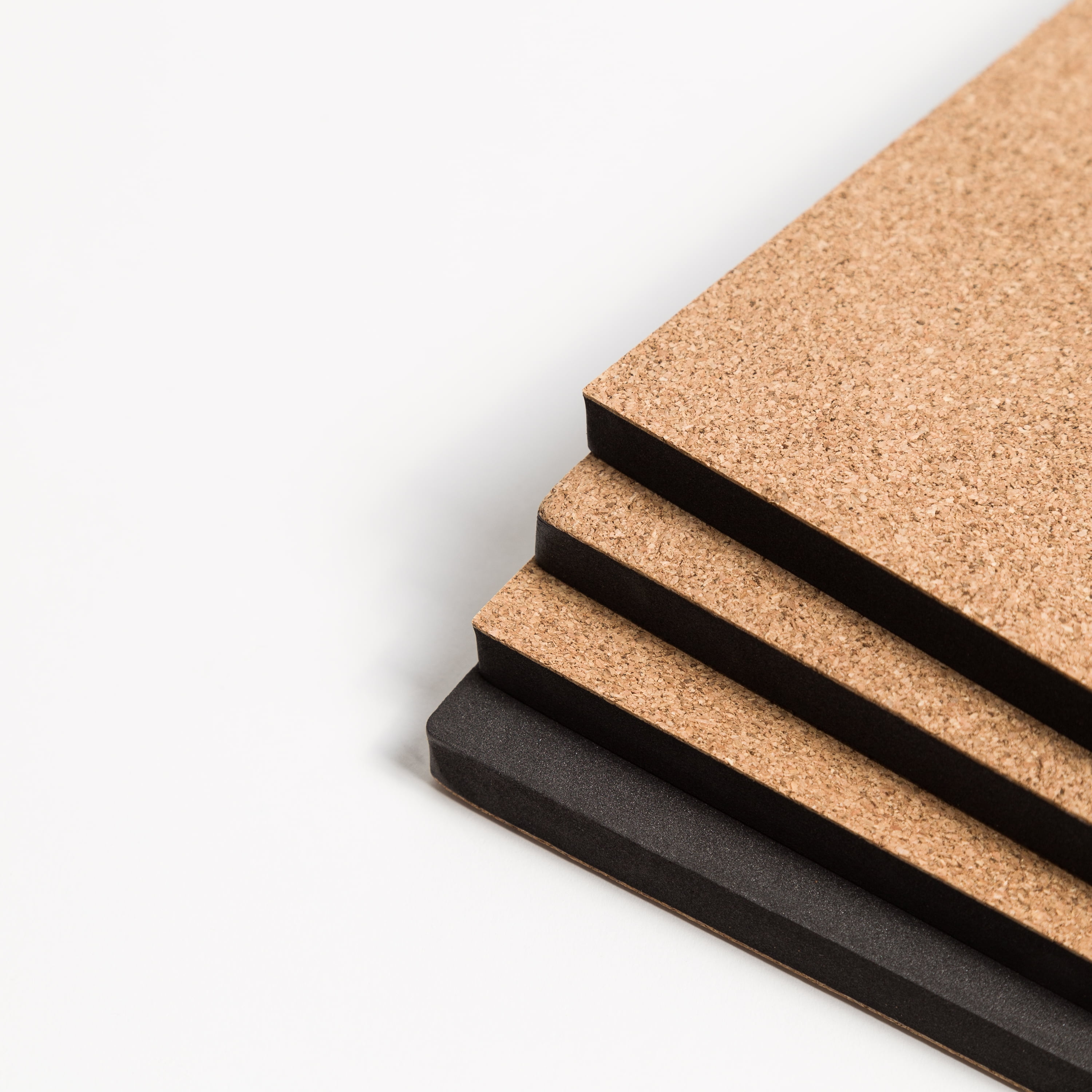 Universal Brown Cork Tile Panel, 12 x 12 x 3/8 inch - 4 count per pack