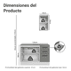 thumbnail image 3 of Mueble de Baño Completo para Almacenaje Madesa Agata 120cm G, 3 of 10
