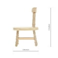 thumbnail image 2 of SOPOTUTU 3 Pcs Miniature Wood Chair Dollhouse Furniture Brown DIY Photo Props, 2 of 8