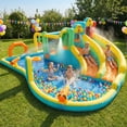 thumbnail image 2 of Ktaxon 9-in-1 Inflatable Water Slide Bounce House with Blower, 250" x 158" x 91", Dual Slides Water Park w/ Bounce Area & Splash Pool, Kids Backyard, 2 of 13