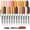 24 skin tone, variant on 24 Colors Permanent Markers - Assorted Vibrant Colors, Quick Drying, Fade Resistant, Alcohol-Based Fine Point Permanent Markers for Paper, Plastic, Wood, Coloring, Drawing Doodling, Waterproof