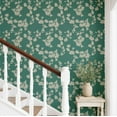 thumbnail image 2 of S4sassy Self-Stick Decorative Wallpaper, Blossom Print Wall Paper, Textured Vinyl Waterproof Contact Paper, Green, 25"x120"inch Removable Renter Friendly Wall Covering For Bedroom, Dining room, 2 of 9