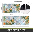 thumbnail image 4 of Lemon Kitchen Mat Set of 2,Boho Orange Kitchen Rugs and Mats Non Skid Washable,Bohemian Kitchen Runner Rugs with Rubber Backing (17"x48"+17"x30"), 4 of 6