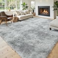 thumbnail image 2 of Rugs for Living Room 6x9, Alfombras para Salas Shag Large Plush Soft Area Rug, Shaggy Carpets for Bedroom, Kids Boys Girls Home Decor Aesthetic (Light Grey Tie-Dyed, 6x9 Feet), 2 of 16