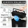 thumbnail image 5 of Paper Shredder, 5-Sheet Crosscut Shredder - P-4 Security, 2.38 Gallon, 4-Mode Home Office Paper Shredder - Durable, Jam Proof, 5 of 8