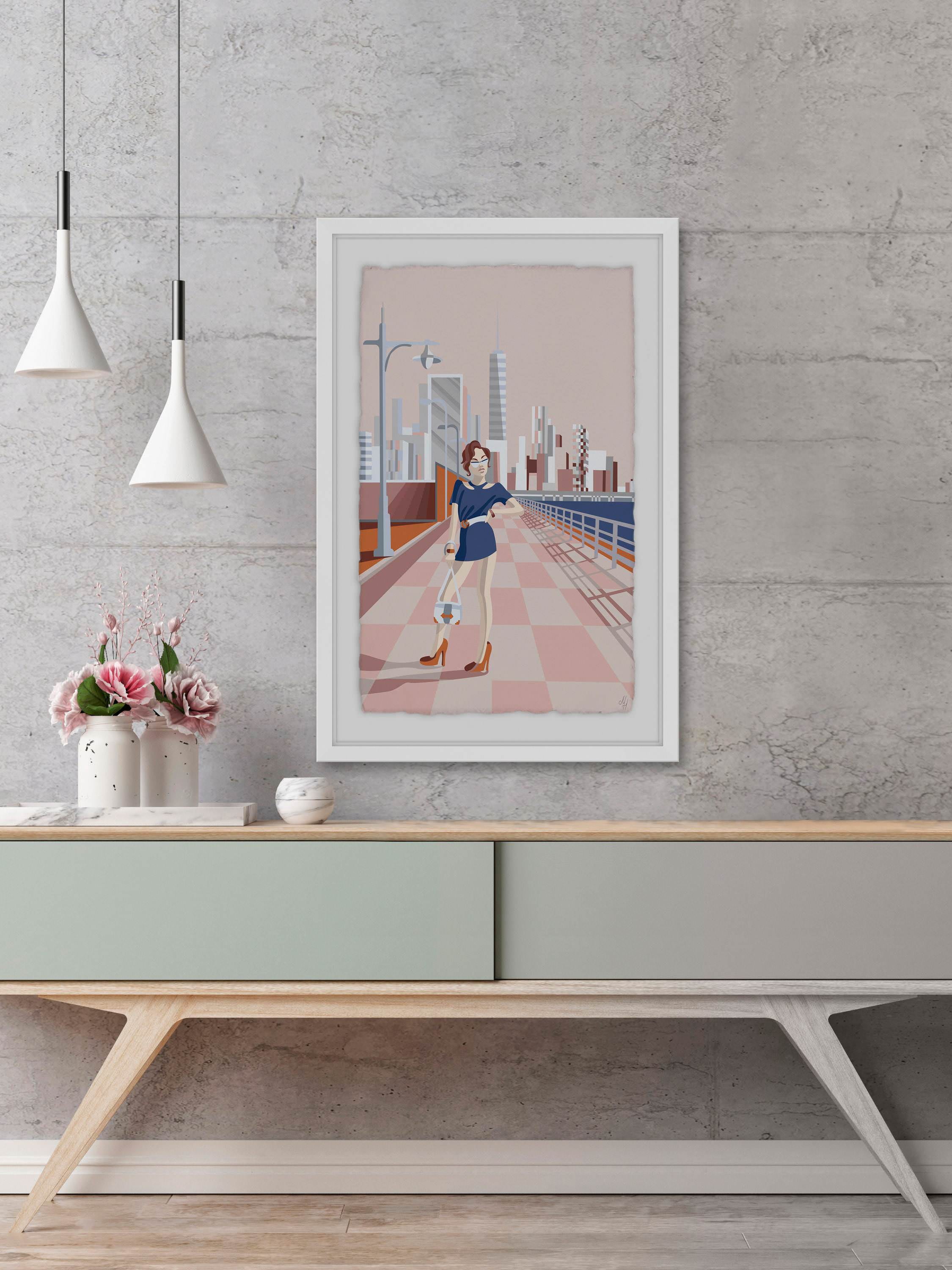 Urban Fashion Framed Painting Print