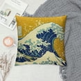 thumbnail image 2 of Shiartex  Japanese Waves Decorative Throw Pillow Cover, Japan Great Wave Sea Storm Double-Sided Pillow Case Couch Pillow Cushion Covers  Pillowcase for Men Woman White, 2 of 5