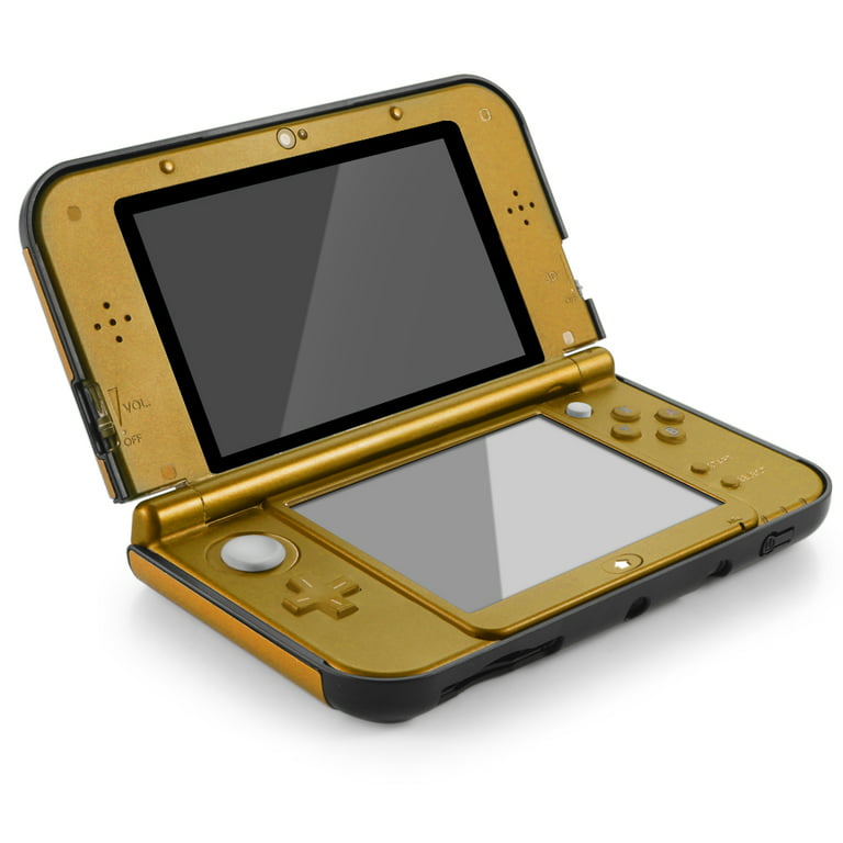 New 3DS XL Case (Gold) - Plastic + Aluminium Full Body Protective
