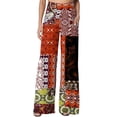 thumbnail image 5 of Women Summer High Waisted Cotton Linen Palazzo Pants Wide Leg Long Lounge High Waist Flowy Toursers with Pockets, 5 of 6