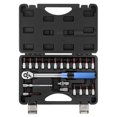 thumbnail image 1 of 21pcs Bicycle Repair Tool Sets 1/4 inch 2-24N.m Torque Wrench Pre Set Torque Adjustable S2&CR-V Material Wrench for Bicycles 72 Tooth Click Torque Wrench Toolbox Package, 1 of 8