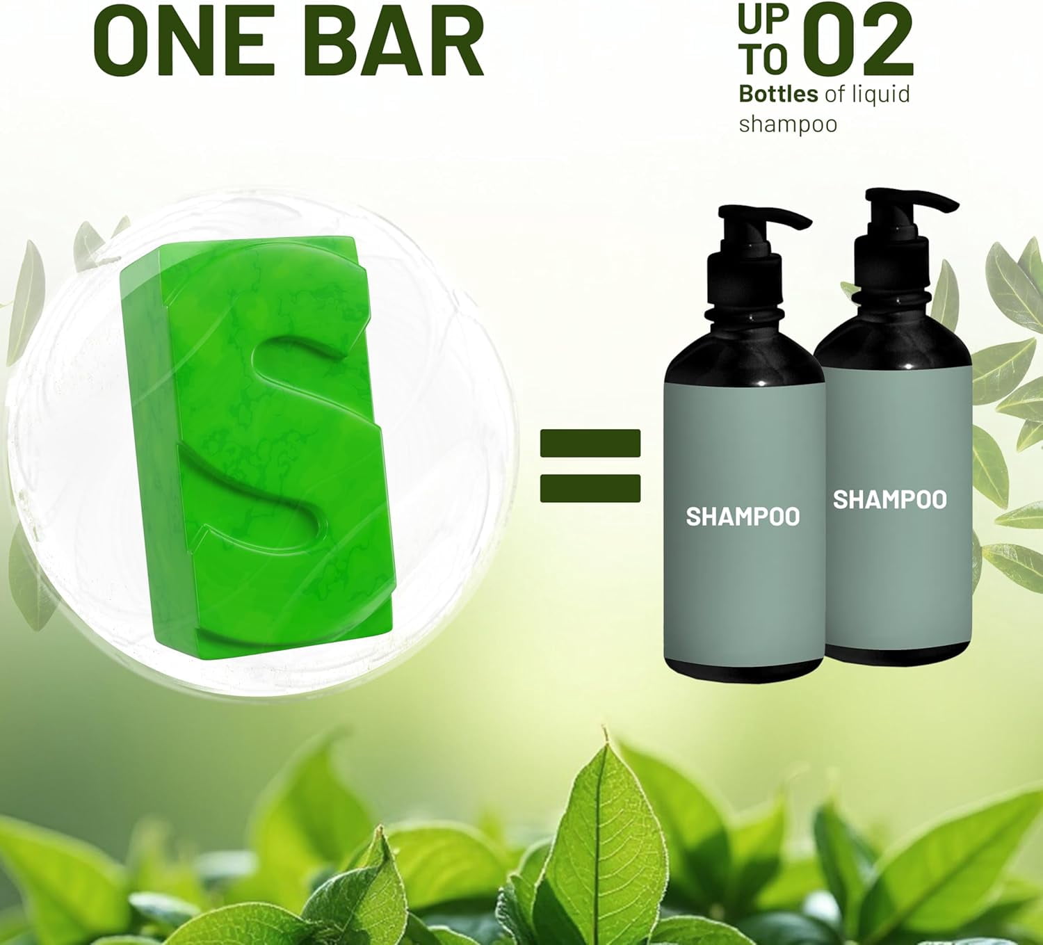 (6 pack) Herbishh Tea Tree & Mint Shampoo Bar – Tea Tree Oil Soap Bar for Oily Hair & Scalp Cleanse – Solid Travel Size Shampoo for Men & Women – Minty Deep Cleansing, 3.53 oz