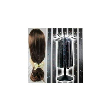 Deluxe Import 114-77427HE Invisible Hair Gems - 144 Packs