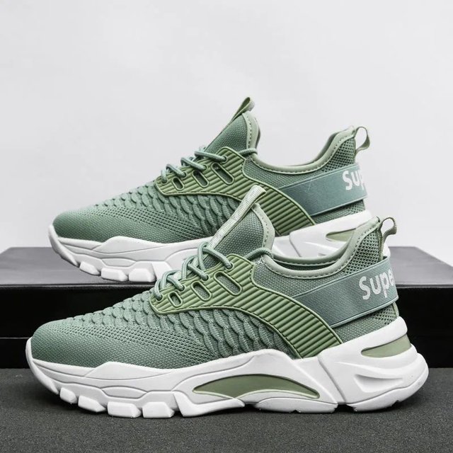 Zapatos de hombre, zapatos casuales, zapatillas de deporte para hombre, zapatos tejidos con mosca, ropa informal