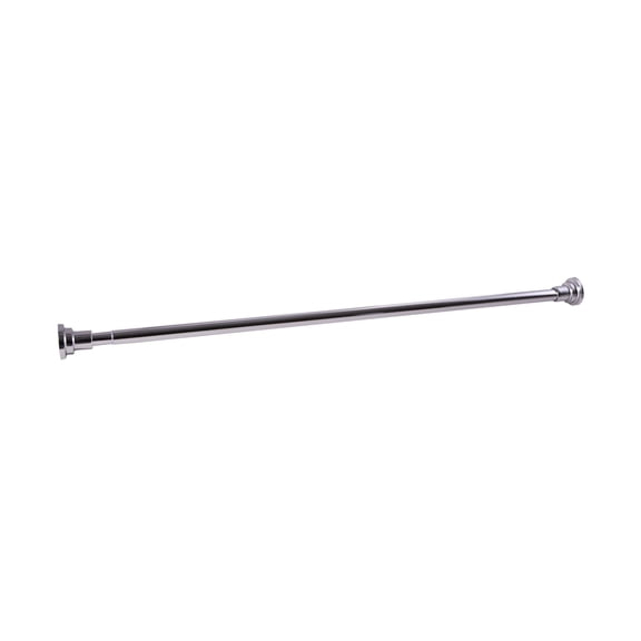 Polished Chrome Classic Adjustable Tension Shower Rod, No Drill, Expandable 42-73 in.
