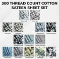 thumbnail image 4 of Tribeca Living VERN4PSSQUCG Extra Deep Pocket Sheet Set, Queen, Vernazza Charcoal/Multi, 4 of 4