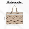 thumbnail image 3 of Salouo Leopard Print for Canvas Tote File Bag, Tote Bag With Zipper Business Briefcase Document Bag with Handle A4 File Organizer Laptop Bag for Travel & Work, 3 of 8