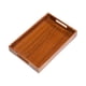 thumbnail image 3 of Bandeja de madera para servir aperitivos, ligera, portátil, moderna, con asas huecas. 33 cm x 22 cm x 5 cm, 3 of 9