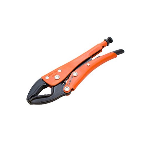 Grip-On 7" Optimum Grip Locking Pliers, Orange Epoxy-Coated, GR13107