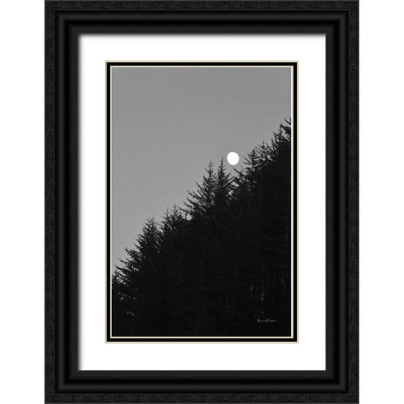 Murdock, Ramona 11x14 Black Ornate Wood Framed with Double Matting Museum Art Print Titled - Piney Mountain