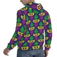 thumbnail image 4 of Bingfone Mardi Gras Carnival3 Men'S Drawstring Hoodie Long Sleeve Pocket Sweatshirts-Medium, 4 of 9