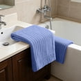 thumbnail image 4 of Yhmxh Large Ribbed Microfiber Bath Towel, 55.1x27.6in Ultra Soft Quick Dry Absorbent Bath Sheet, Oversized Plush Coral Fleece Towel for Shower, Spa, Gym, Travel and Beach (Machine washable), 4 of 6