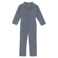 thumbnail image 4 of Aiihoo Kids Boys Coverall Mechanic Boiler Suit Flightsuit Coverall Outfits Grey 6, 4 of 6