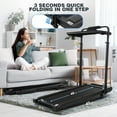 thumbnail image 3 of Simpfree 3 in 1 Under Desk Treadmill with Removable Desk, Walking Pad with Height Adjustable Armrests, LED Touch Screen, Remote Control, 0.5-7.5 mph, 3 of 7