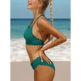 thumbnail image 4 of Women Halter Bikini Set Low Waisted Swimsuits Sexy Two Piece Swimwear, 4 of 5