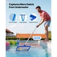 thumbnail image 3 of KFFKFF Swimming Pool Cleaning Kit with 2 Interchangeable Brush Heads (20-Inch / 5.5-Inch) and 2 Skimmer Nets, 4-in-1 Tools Set for Inground and Above Ground Pools, No Poles Included, 3 of 9